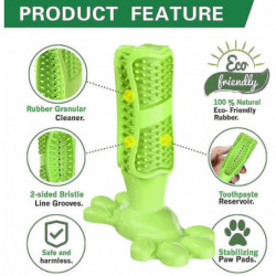 Dog Toothbrush Made Of Natural Rubber Chew Toy For Teeth Cleaning Dental Care Puppy Training