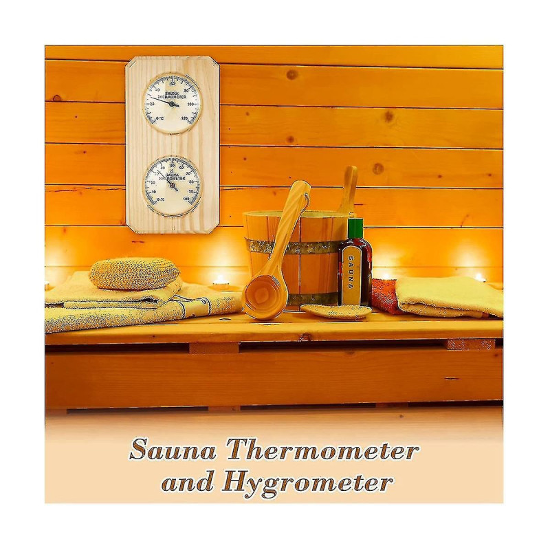 Sauna And 2 In 1 Humidity Temperature Measurement Hotel Sauna