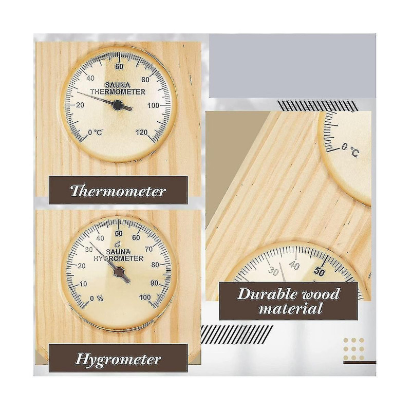 Sauna And 2 In 1 Humidity Temperature Measurement Hotel Sauna