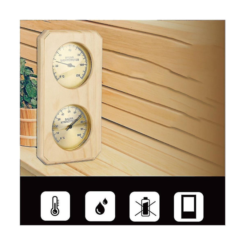 Sauna And 2 In 1 Humidity Temperature Measurement Hotel Sauna