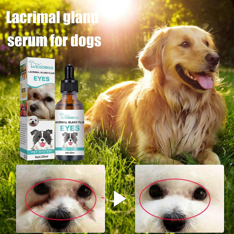 Nettoyant pour les yeux pour chiens | Gouttes de lavage pour les yeux avec un matériau doux | Tear Stain Remover [...]