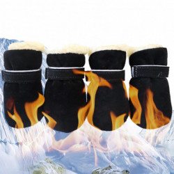 Dog Winter Boots | Safe Pet Velvet Warm Shoes With Soft Sole | Non-slip Foot Protection Windproof Pet Shoes For [...]