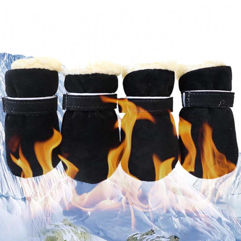 Dog Winter Boots | Safe Pet Velvet Warm Shoes With Soft Sole | Non-slip Foot Protection Windproof Pet Shoes For [...]