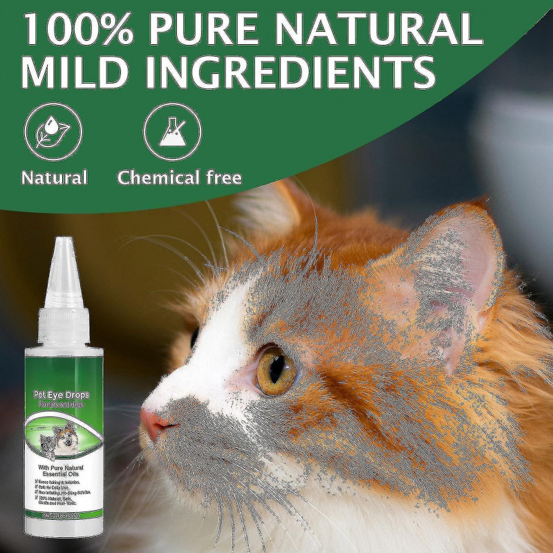 Gouttes ophtalmiques de conjonctivite de chat de chien,conjonctivite lacrymale rouge anti-inflammatoire [...]