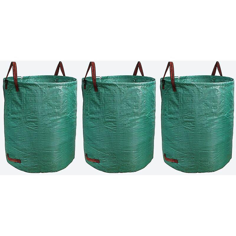 3pcs 500l Garden Bags Reusable Containers Garden Waste Garbage Bags
