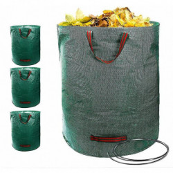 3pcs 500l Garden Bags Reusable Containers Garden Waste Garbage Bags