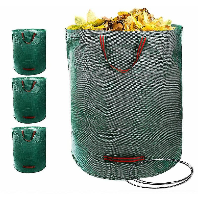 3pcs 500l Garden Bags Reusable Containers Garden Waste Garbage Bags
