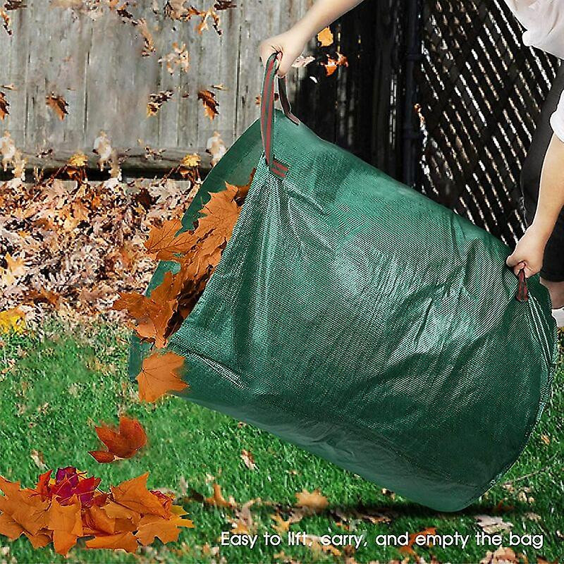 3pcs 500l Garden Bags Reusable Containers Garden Waste Garbage Bags