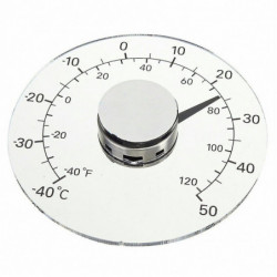 Outdoor Stick On Windowpane Thermometer, Home Thermometer For Door & Window Battery Free Waterproof