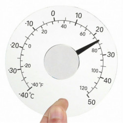 Outdoor Stick On Windowpane Thermometer, Home Thermometer For Door & Window Battery Free Waterproof