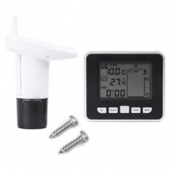 Ultrasonic Tank Water Level Sensor Gauge Lcd Liquid Temperature Display Monitor Mengxi