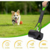 Foldable Poop Scoop For Dog And Cat Pet Long Handle Pooper Scooper, Easy To Pick Up Poop, Black & Green 1 Piece
