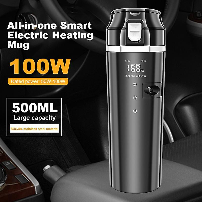 12V/24V Car Heating Cup Digital LCD Display Car Heated Smart Mug Smart Temperature Control Coffee Milk Heated [...]