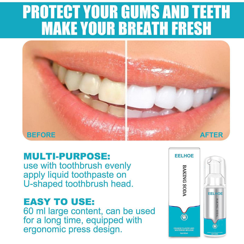 Teeth Cleaning Foaming Toothpaste Deeply Cleaning Stain Removal Oral Care Tool