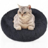 lit moelleux en peluche pour animaux de compagnie diamètre 60 cm - Lit pour chien rond et antidérapant doux Lit [...]