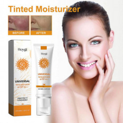 Tinted Sunscreen Protector Cream Waterproof Sweatproof Sun Block Cream for Outdoor Tinted Sunscreen Protector Cream Waterproof Sweatproof Sun Block Cream for Outdoor