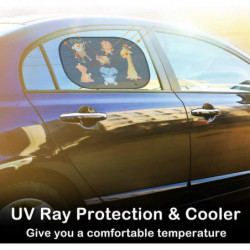 Premium Sun Protection From Universal Car Sun Protection For Children - Car Window Sun Visor With Animal Motifs [...]