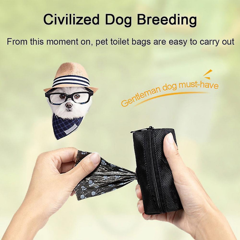Portable Zipper Pet Puppy Poop Pick-up Bags Garbage Bag Storage Holder Hook Pouch Waste Bag Distributeur Pet [...]