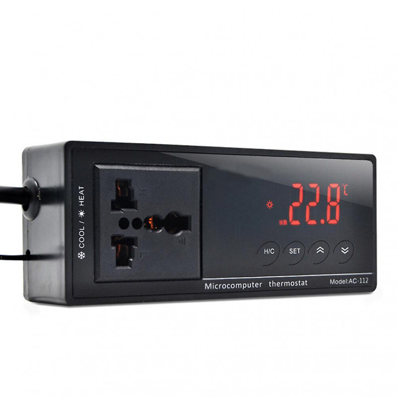 Digital Display Thermostat with Plug-in Socket LCD Display Precision Programmable Temperature Controller for [...]