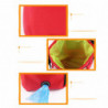 2set Pet Training Bag Multipurpose Large Capacity Foldable Oxford Cloth Pet Snack Pouch for Outdoor Travel Camping Red