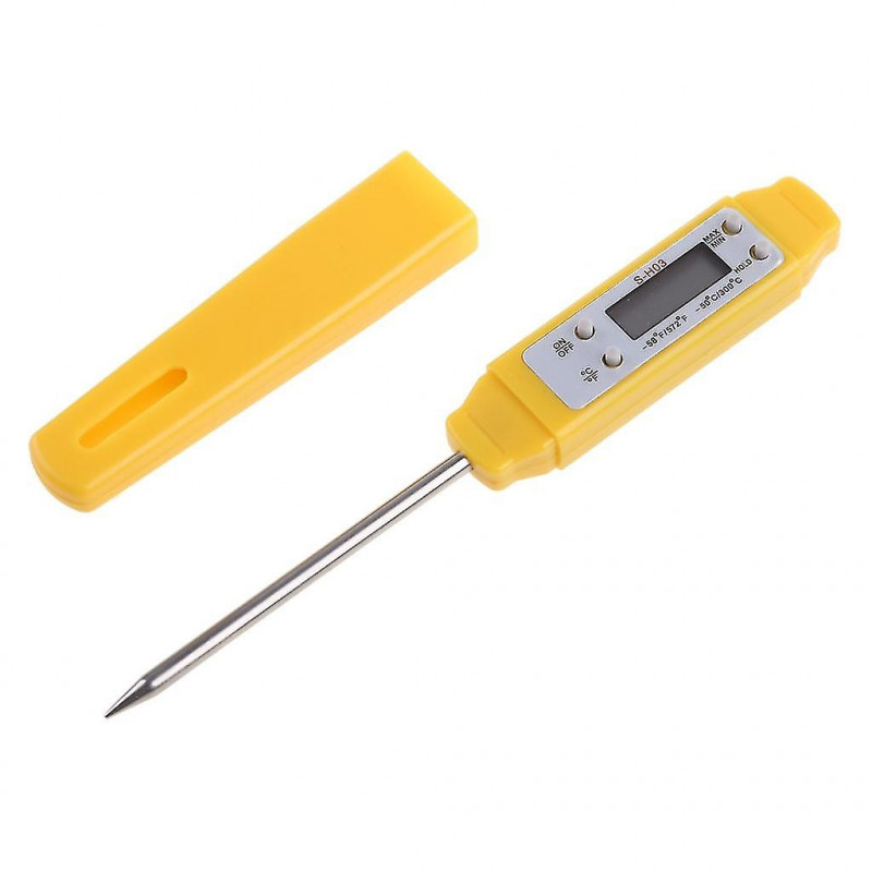 Water Temperature Meter Tester Sensor Detector Gauge Lcd Display Thermometer