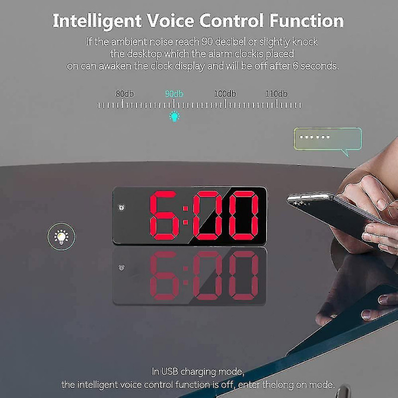 Alarm C Led Display Digital Alarm C Plug-in Dual Purpose Alarm C Suitable