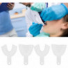 Disposable Impression Tray, Plastic Tray Portable Dental Oral Care Materials Supply (l)