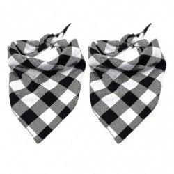 2 Pcs Dog Bandana Noël Classique Plaid Pet Bandana Foulard