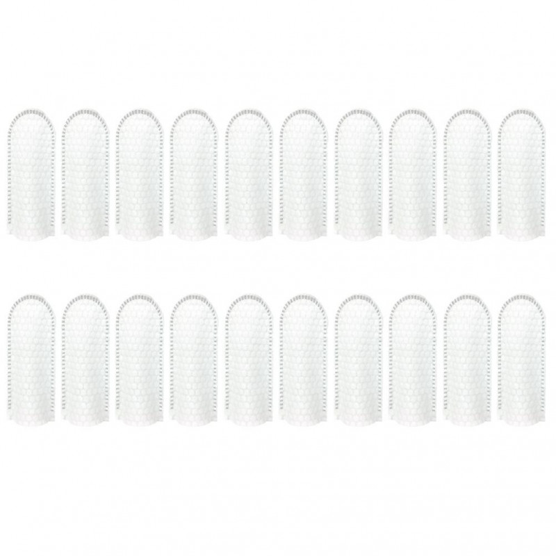 50 Pcs Cleaning Accessories Fingerbrush Toothbrush Kit Puppy Dental Wipes Pet Tongue Cleaner Dog Dental Cleaning Wipes