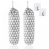 Plastic Bag Holder-2 Pack Wall Mounted Grocery Bag Holder Dispenser Trash Organizer For Kitchen Shopping