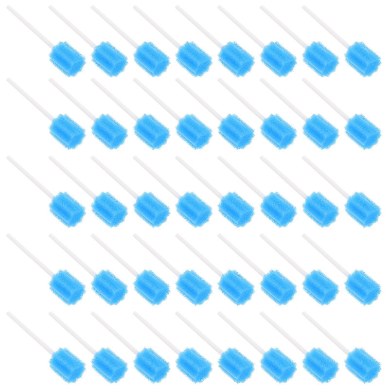 50pcs Jetable Oral Care Sponge Sticks Oral Care Products Fournitures de soins bucco-dentaires