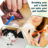 Kit de brossage des dents de chien de 10 pièces, brosse à dents pour animaux de compagnie à double tête, brosse à [...]