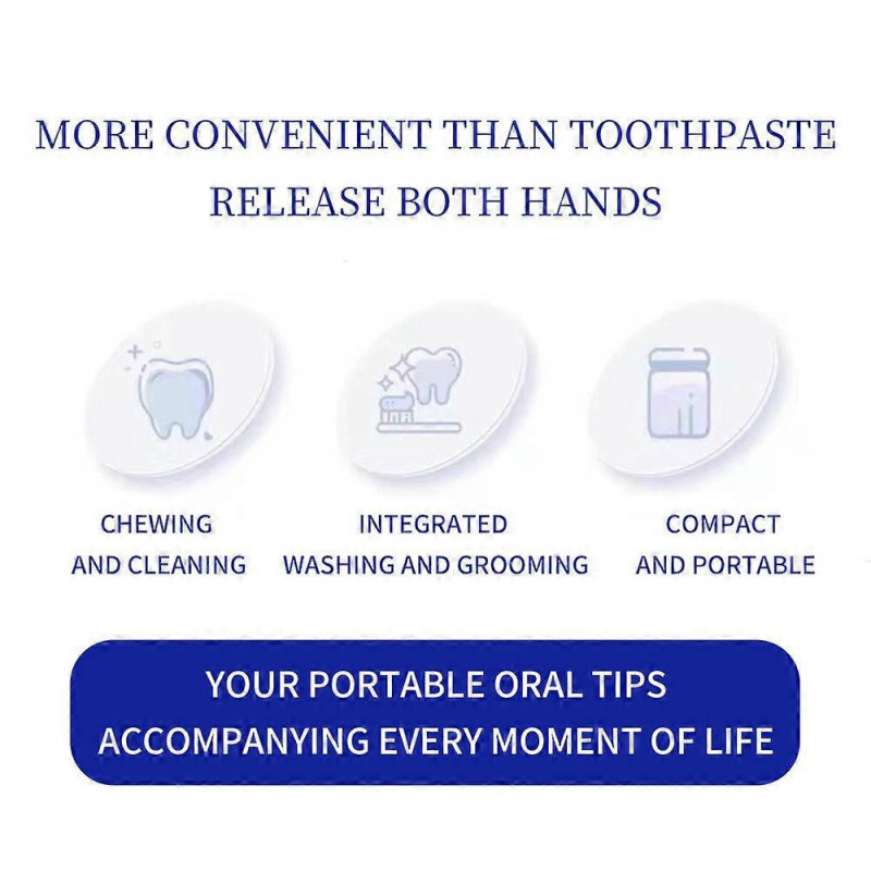 186 Grains Of Portable Solid Toothpaste For Removing Yellowing And Whitening Teeth Cosmetic Sets FLY2510