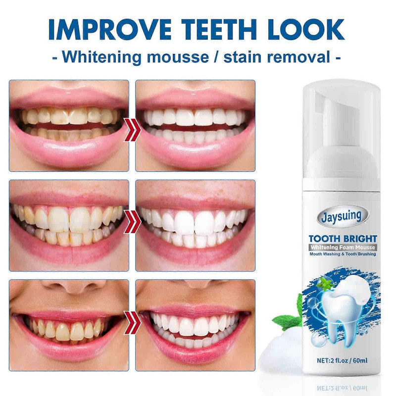 Whitening Moussed Toothpaste Teeth Yellowing To Bad Breath Teeth Whitening Portable Foam Toothpaste Oral Cleaning [...]