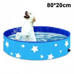 Dog Pool For Large Small Dogs, 80cm * 20cm Foldable Dog Bathtub
