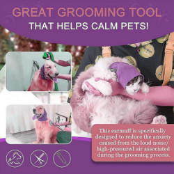 Anxiety Relief/warm Quiet Ear Covers For Dogs/cats Hood Calming Protection Snood Muffs