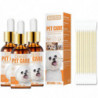 3Pcs 60ml Pet Eye Drops Dog Cat Tearing Stain Removal Dirt Stain Remover Anti-Inflammatory Eye Care Cleaner Pet Eye Drop