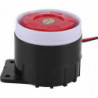 Mini Alarm Siren For The House, Plastic/metal, 110 Db, Black/red
