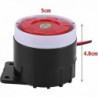 Mini Alarm Siren For The House, Plastic/metal, 110 Db, Black/red