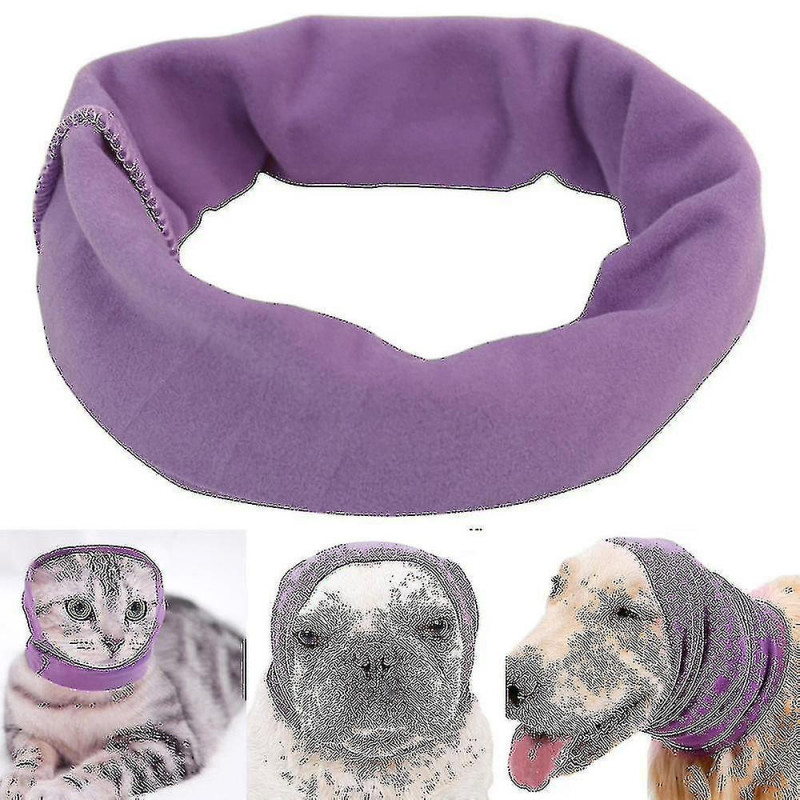 Dog Quiet Ear Covers For Ear Protection, Calming Ear Snood Muffs For Dogs/cats - Hood For Anxiety Relief/warm_b