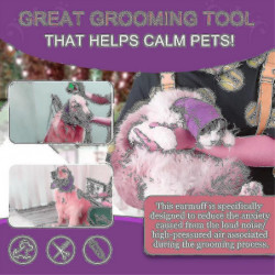 Dog Quiet Ear Covers For Ear Protection, Calming Ear Snood Muffs For Dogs/cats - Hood For Anxiety Relief/warm_b