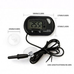 Aquarium Digital Thermometer Fish Tank Electronic Thermometer With Suction Cup