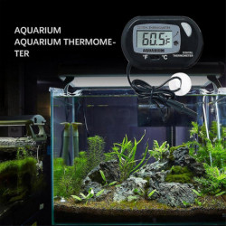 Aquarium Digital Thermometer Fish Tank Electronic Thermometer With Suction Cup