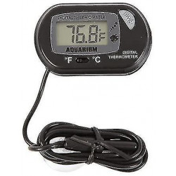 Bjxy Lcd Digital Aquarium Thermometer For Fish Tank Water Vivarium Temperature Sensor, Pack Of 3, Black