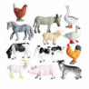 12 Pcs Animals S Toy S Set - Pig Dog Cow Sheep Horse Cken