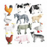 12 Pcs Animals S Toy S Set - Pig Dog Cow Sheep Horse Cken