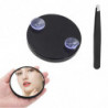 Makeup Mirror Kit Glass Can Magnify Multiple Times Including 2 Suction Cups And 1 Makeup Tweezer FLY2470