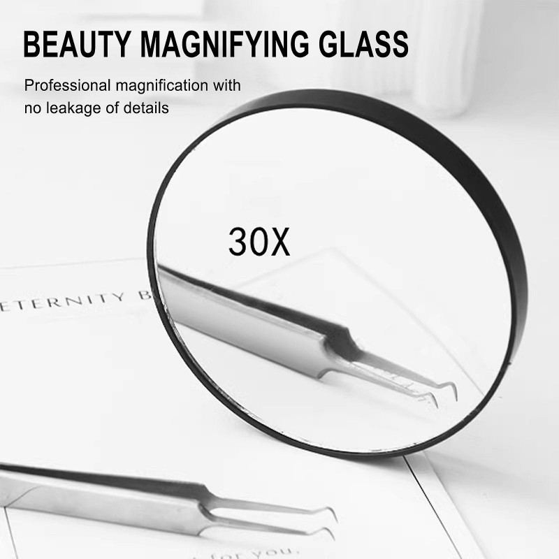 Makeup Mirror Kit Glass Can Magnify Multiple Times Including 2 Suction Cups And 1 Makeup Tweezer FLY2470