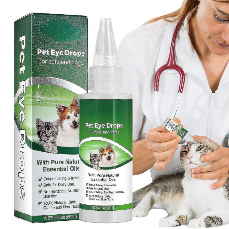 Pet Eye Drops pour la conjonctivite Chien Chat Cheval Lapin Tous les animaux de mammifères