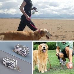 2 Pack Fashion Dog Poop Waste Bag Distributeur, Pet Dog Waste Bag Distributeur, Dog Poop Bag Holder